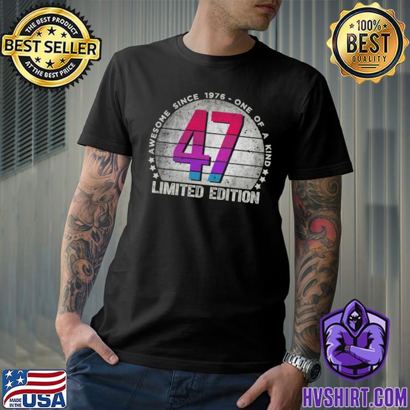 47th Birthday 47 Year Old Gifts Vintage 1976 Limited Edition Vintage T-Shirt