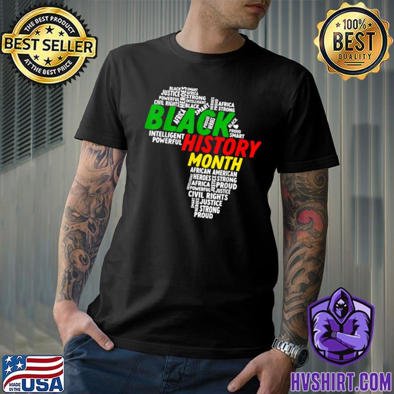 Black History Month African Map African American Roots Pride T-Shirt