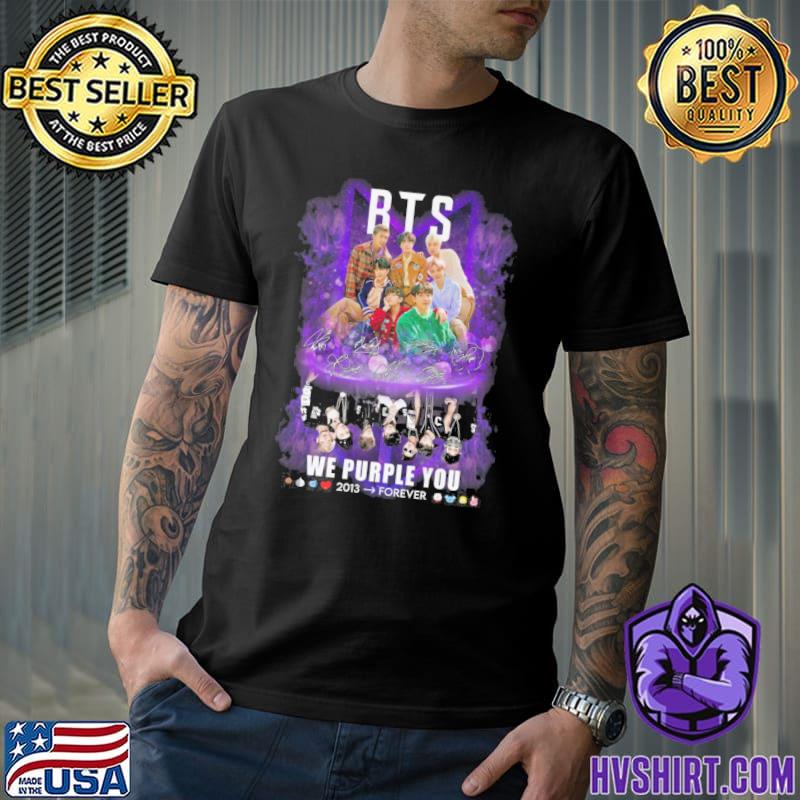 BTS we purple you 2013 forever signatures shirt