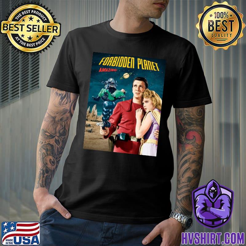 Forbidden Planet Anne Francis and Robby the Robot Shirt