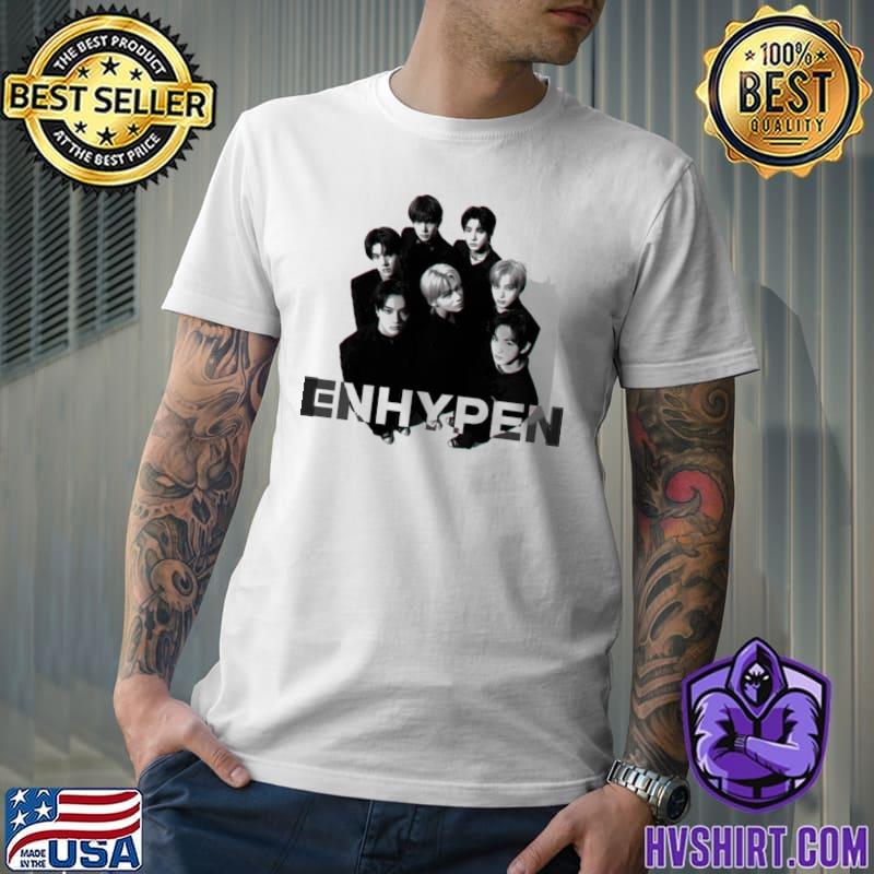 Group photo enhypen with logo classic shirt
