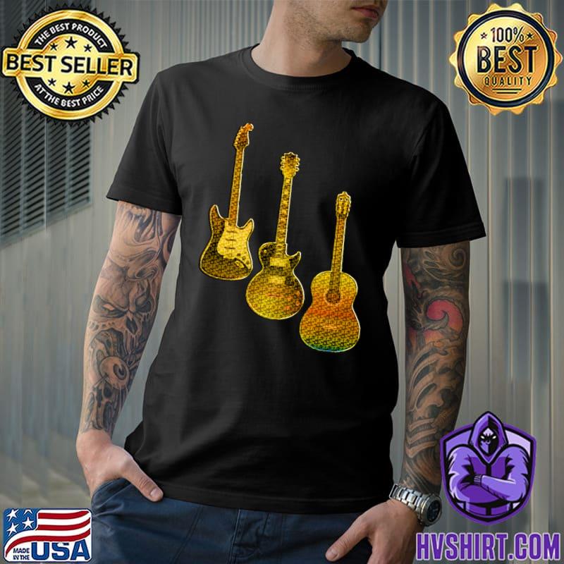 Guitar Retro Style Gifts For Guitarist Music T-Shirt