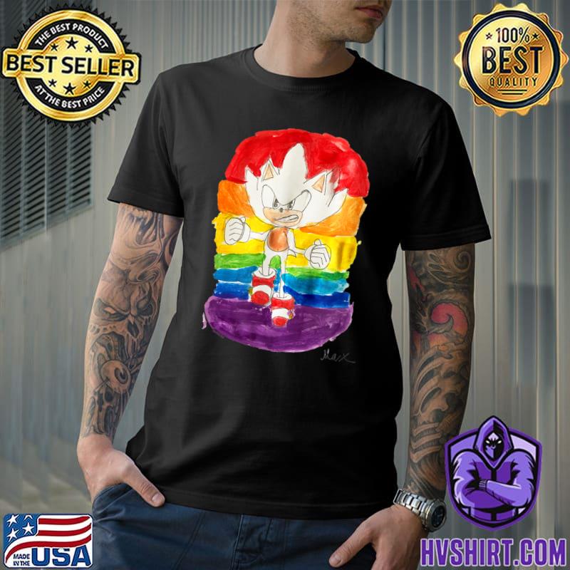 Hedgehog Super Ultra Fast Power Colors T-Shirt