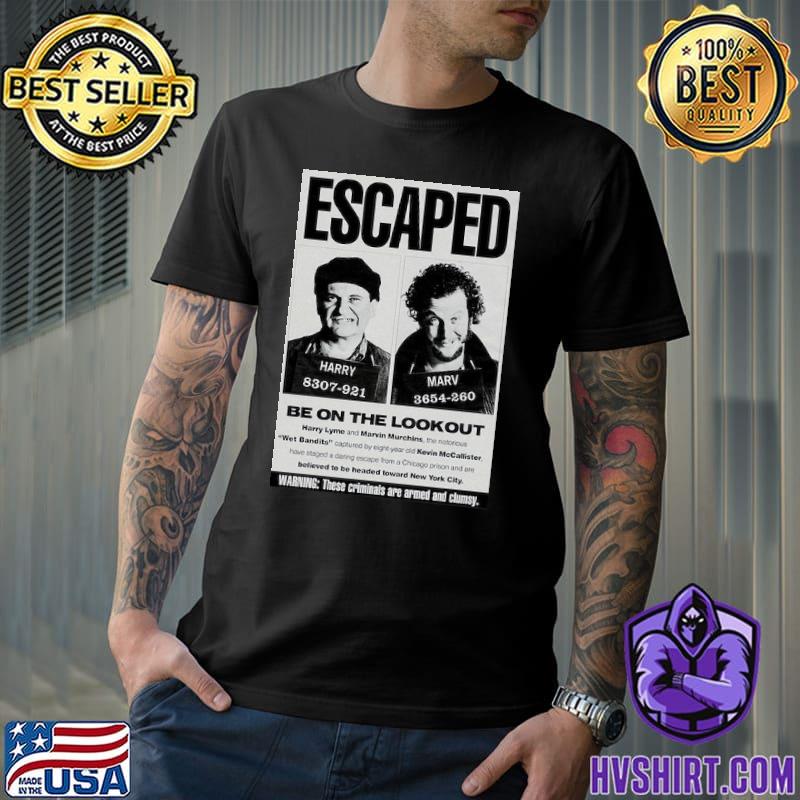 Home Alone Escaped Harry and Marv Shirt