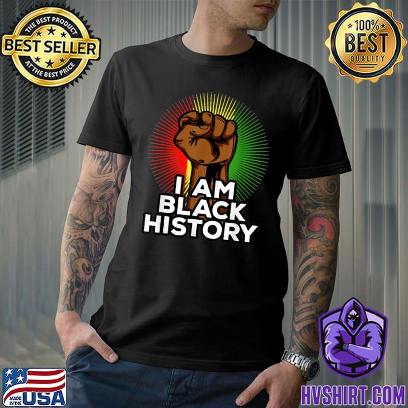 I Am Black History Hand Strong Black History Month Costume T-Shirt