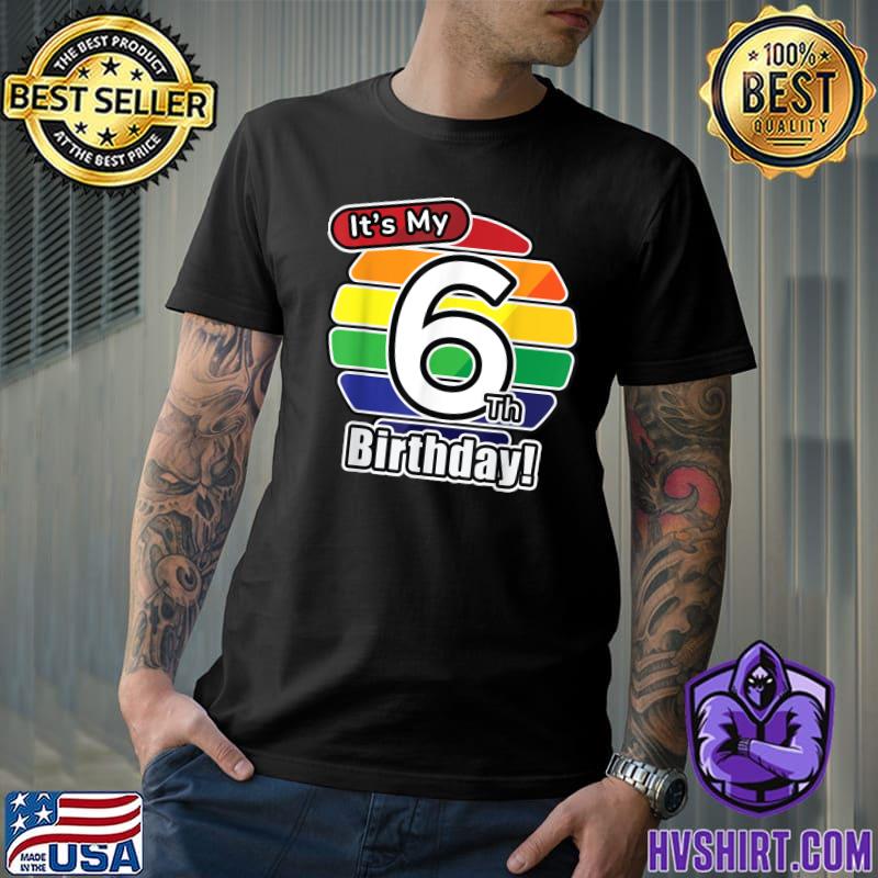 It's My 6th Birthday Vintage Party T-Shirt