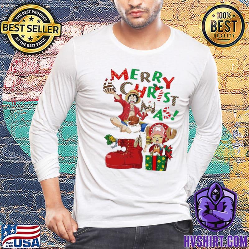 One Piece merry Christmas shirt, hoodie, sweater, long sleeve and tank top