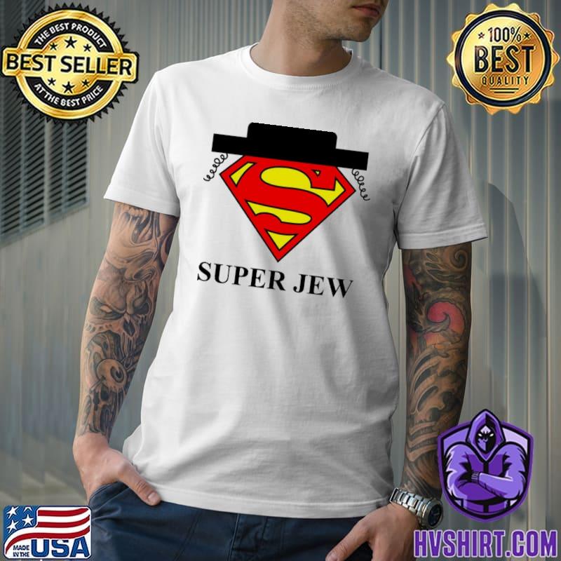 Superjew funny super jew logo jewish classic shirt
