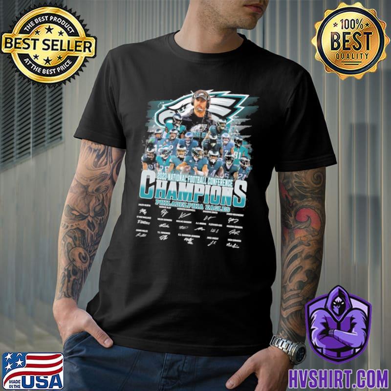 Official Philadelphia Eagles team name skyline 2022-2023 National Football  Conference Champions shirt, hoodie, sweater, long sleeve and tank top