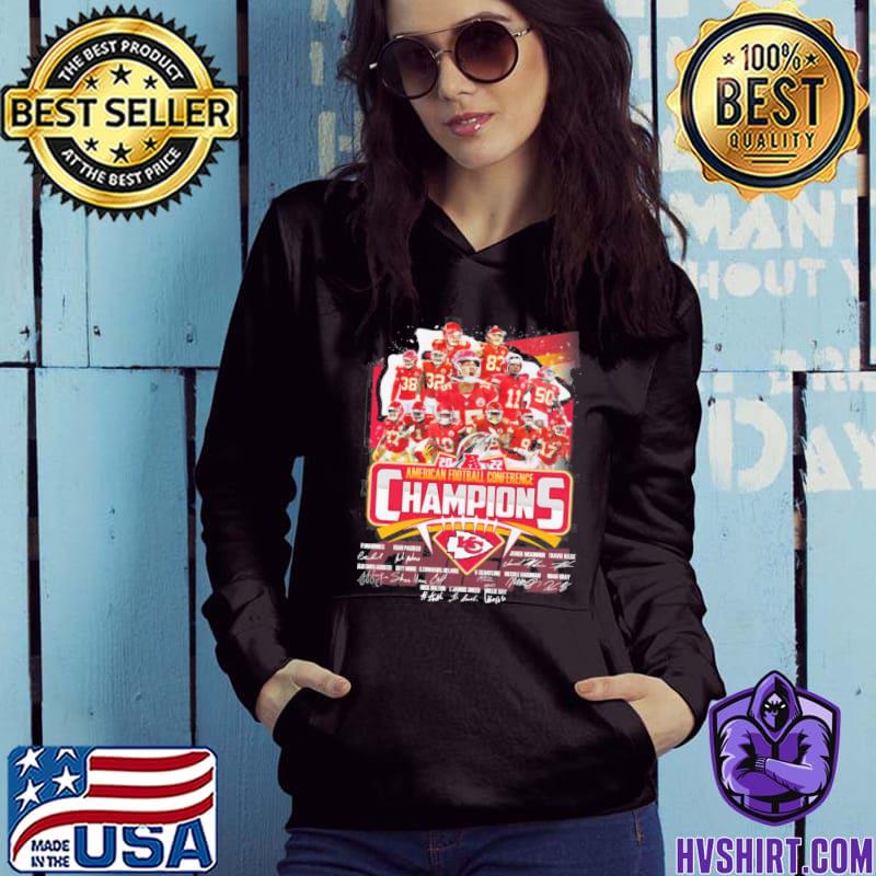 2023 American Football Conference Champions Kansas City Chiefs Signatures T- shirt, hoodie, sweater, long sleeve and tank top