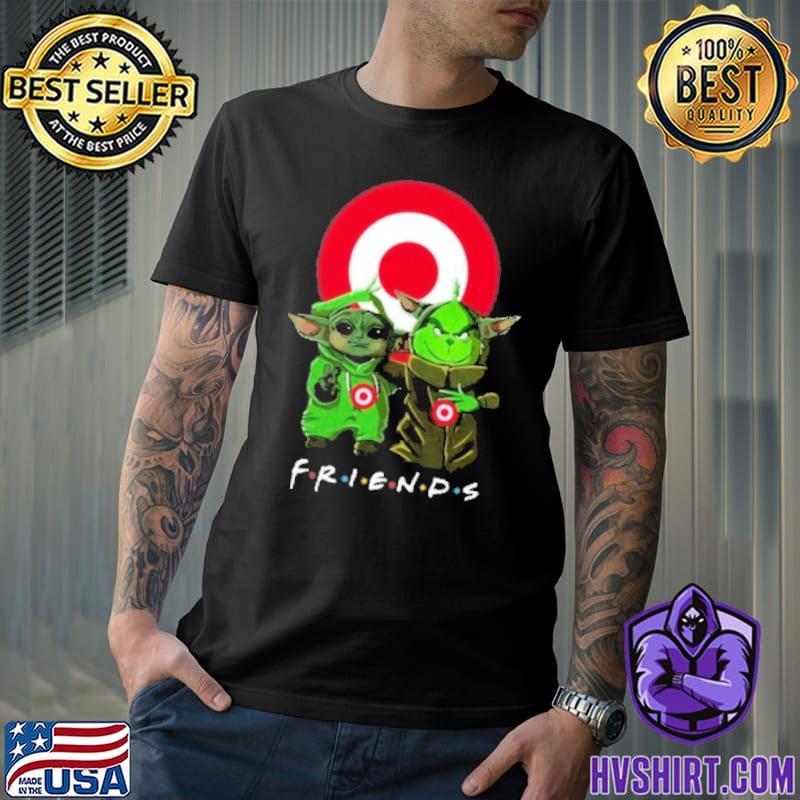 Baby yoda and Grinch friends Target shirt