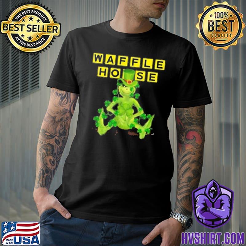 Grinch waffle house St.Patrick's day shirt