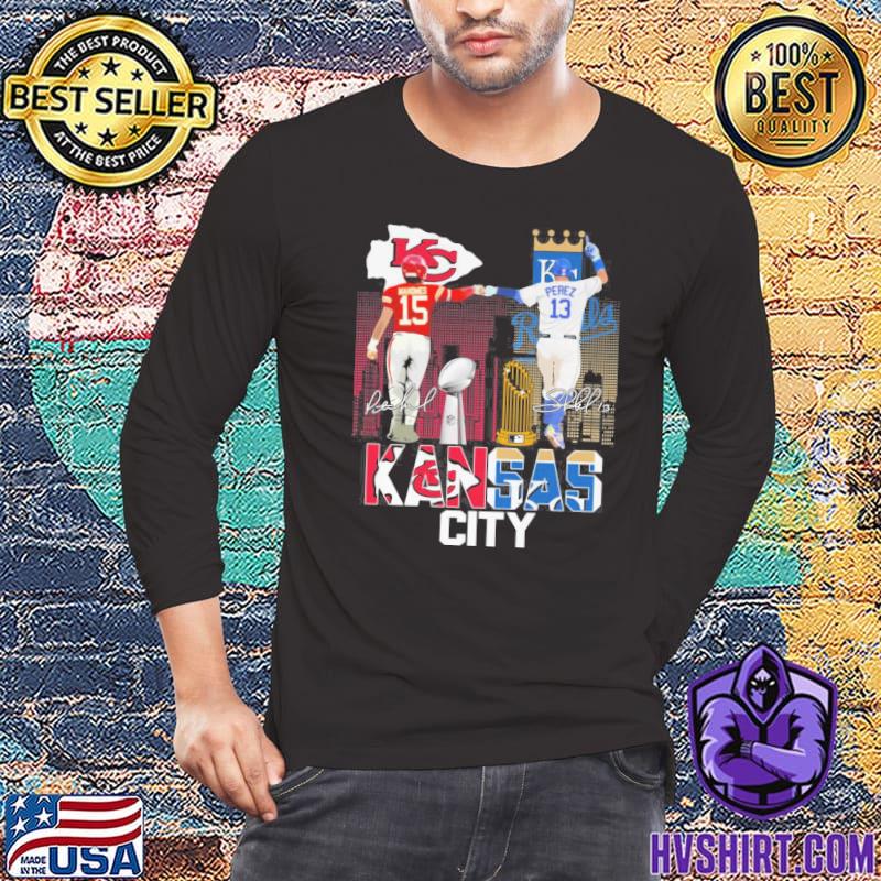 Kansas City Royals and Kansas City Chiefs Perez and Mahomes shirt, hoodie,  sweater, long sleeve and tank top