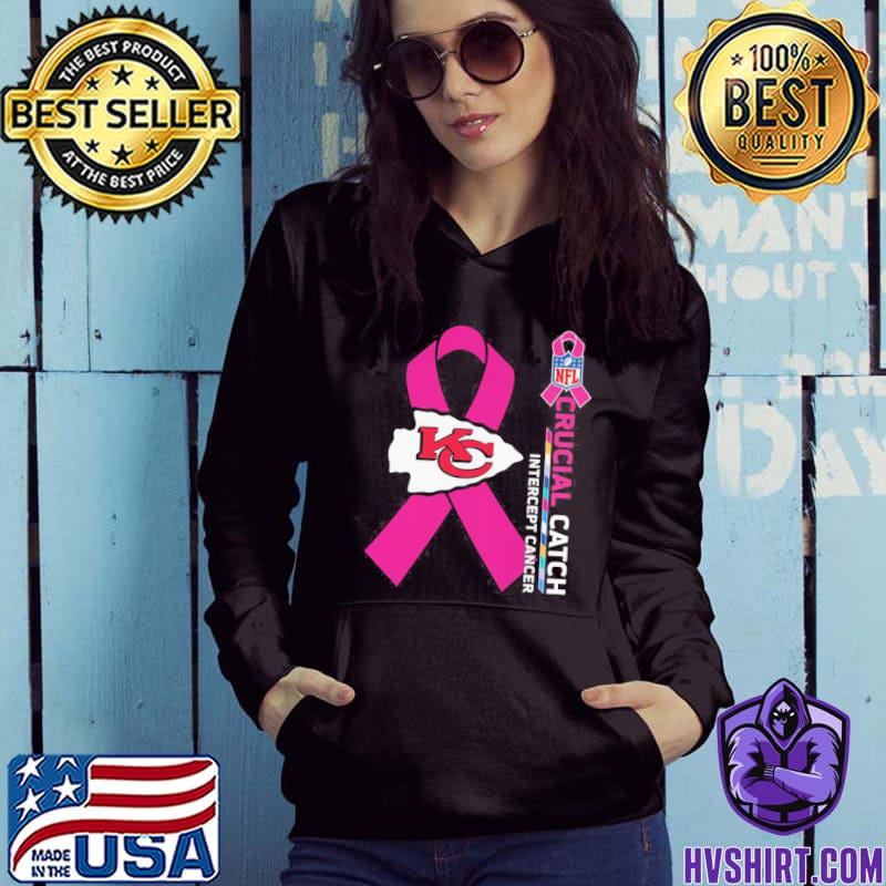 Kansas City Chiefs NFL Intercept Cancer Crucial Catch Hoodie