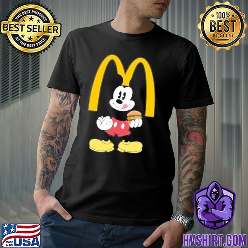Mickey eat McDonald's shirt
