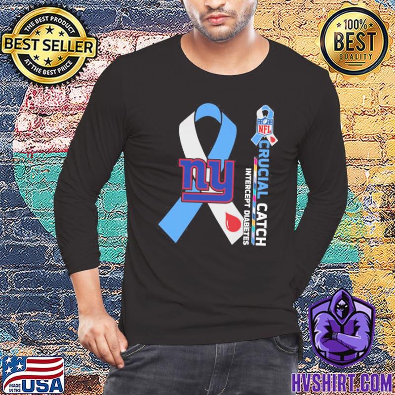 New York Giants Crucial Catch Intercept Diabetes 2023 T-shirt