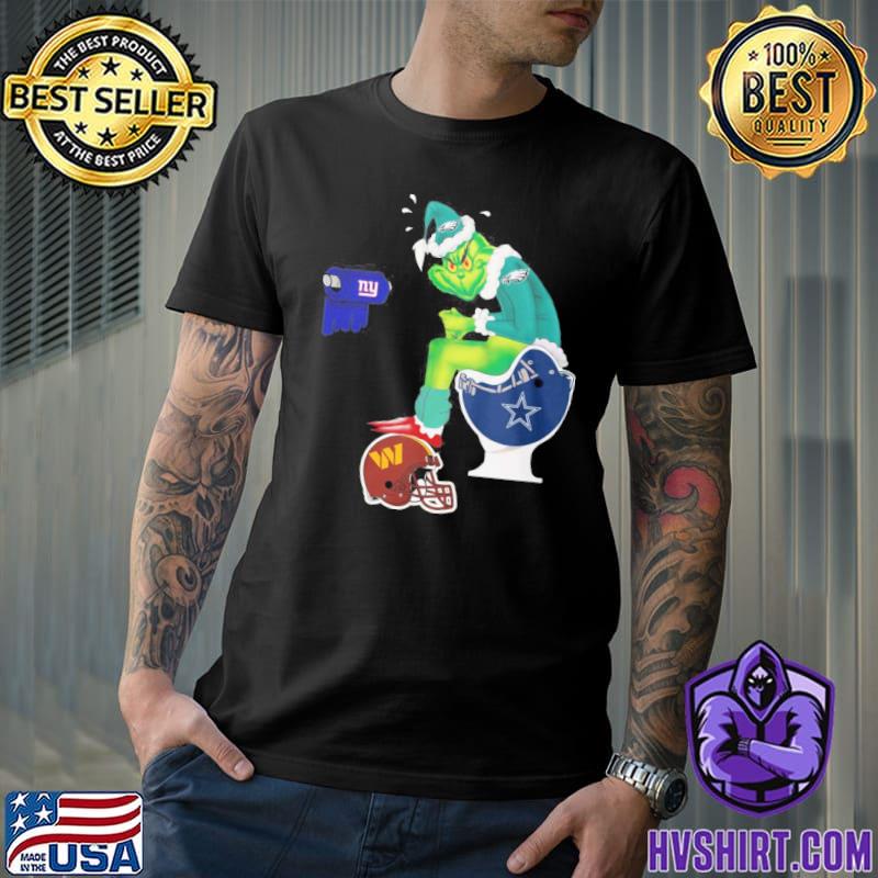 Official The Grinch Washington Commanders Dallas Cowboys Philadelphia  Eagles Shirt, hoodie, sweater, long sleeve and tank top