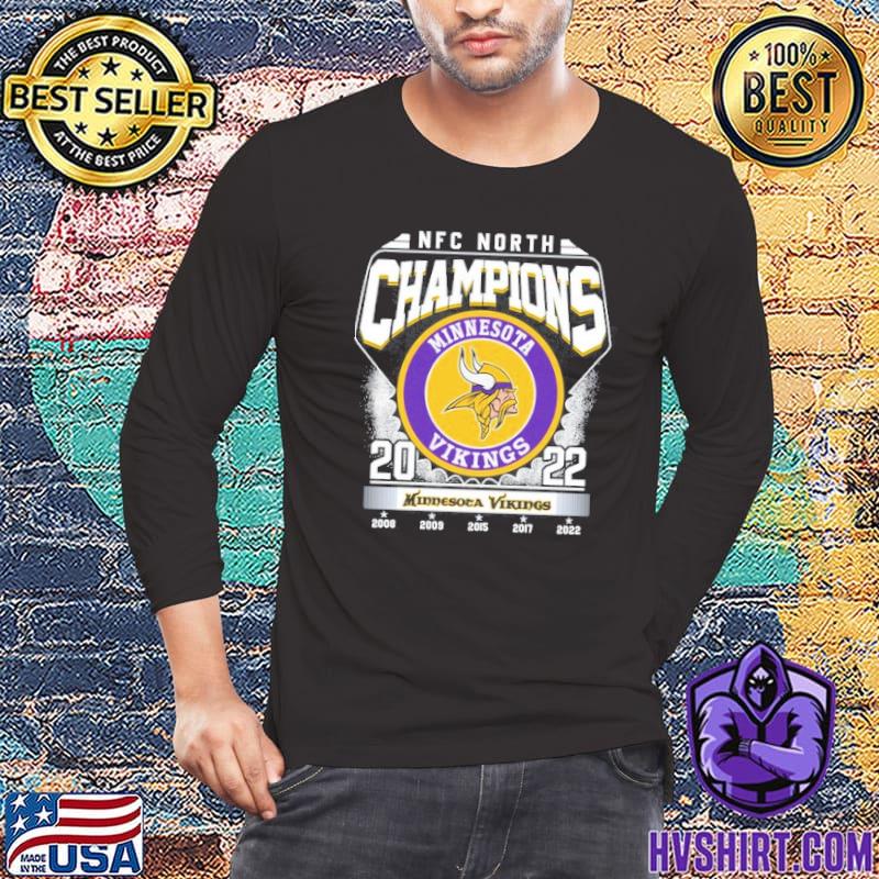 Nfc North Champions Minnesota Vikings King Of The North 2022 T-Shirt,  hoodie, sweater, long sleeve and tank top