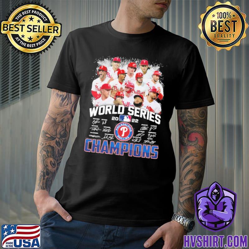 Philadelphia Phillies 2022 World Series Champions Signatures Shirt