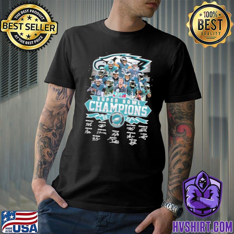 Philadelphia eagles super bowl champions 2023 signatures shirt, hoodie,  sweater, long sleeve and tank top