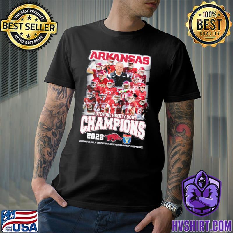 Arkansas autozone liberty bowl champions 2022 shirt