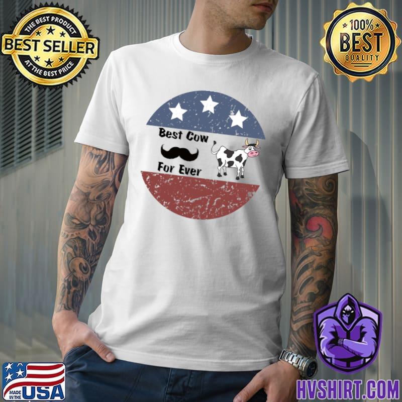 Best Cow Dad Ever Stars Election 2024 T-Shirt