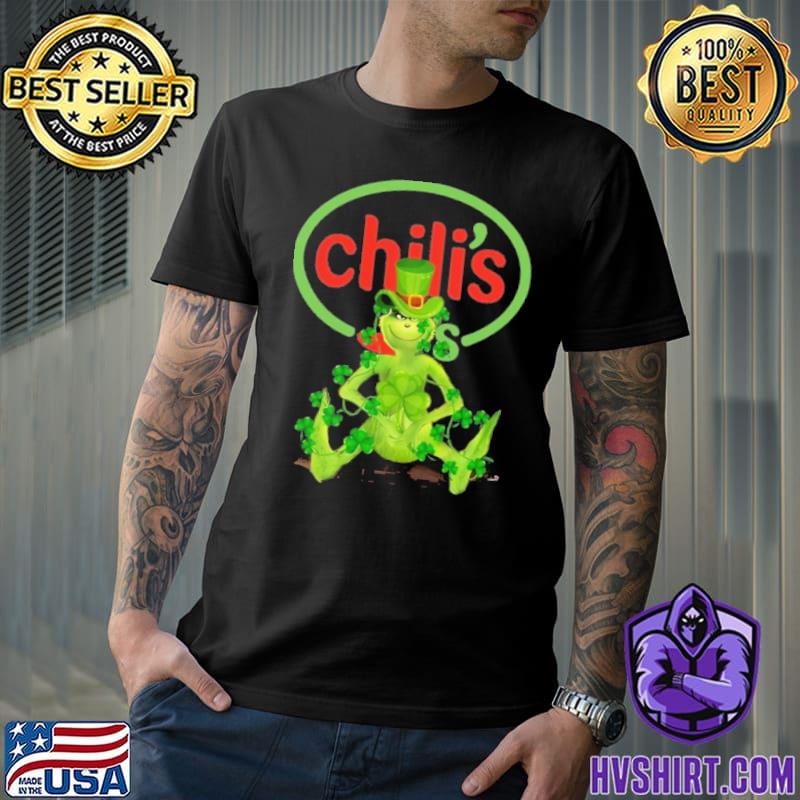 Grinch hug Chili's St.Patrick's day shirt