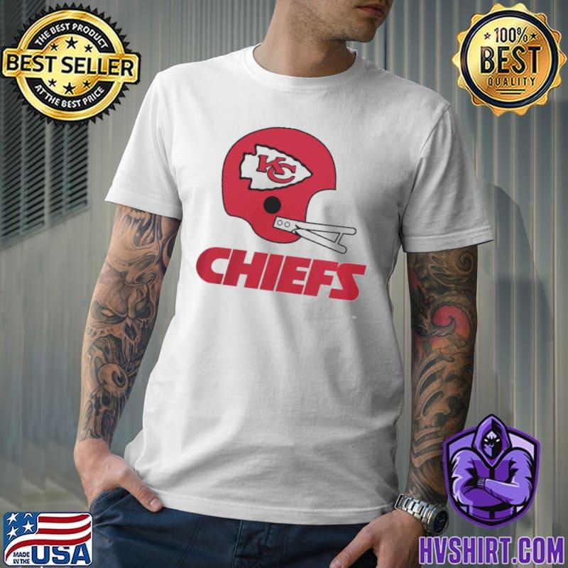 Homage Shop Kansas city Chiefs Big Helmet shirt