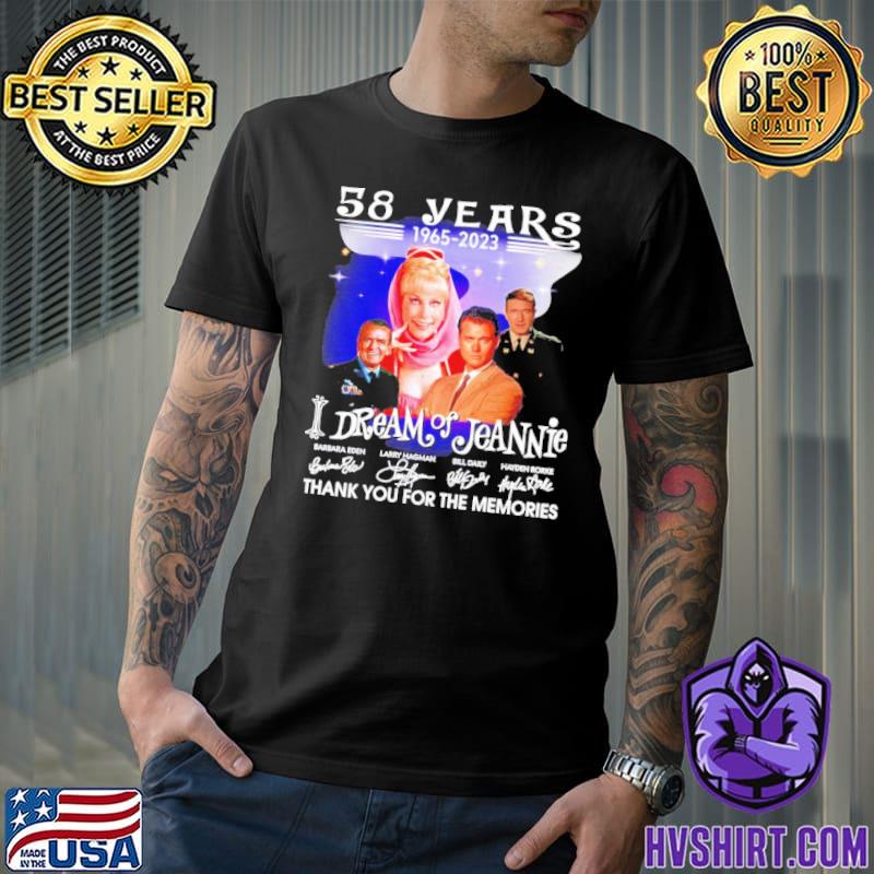 I Dream of Jeannie 58 years thank you for the memories signatures 1965-2023 shirt