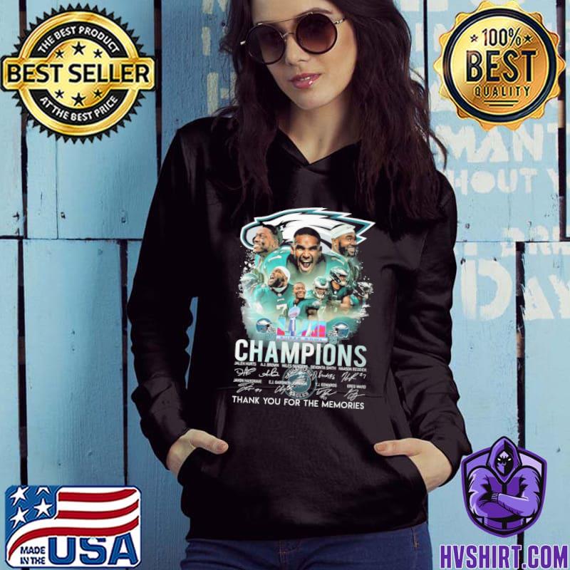 Philadelphia eagles super bowl champions 2023 signatures shirt, hoodie,  sweater, long sleeve and tank top