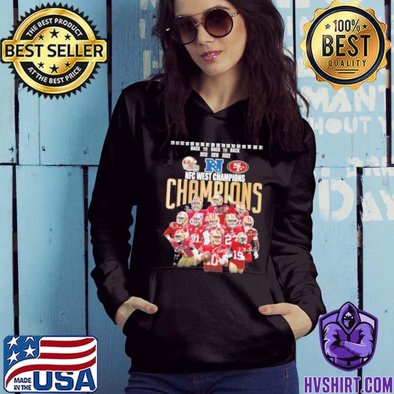 Official San Francisco 49ers 2022 NFC West Champions Signatures Shirt,  hoodie, sweater, long sleeve and tank top