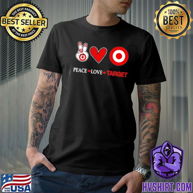Peace love Target heart love shirt