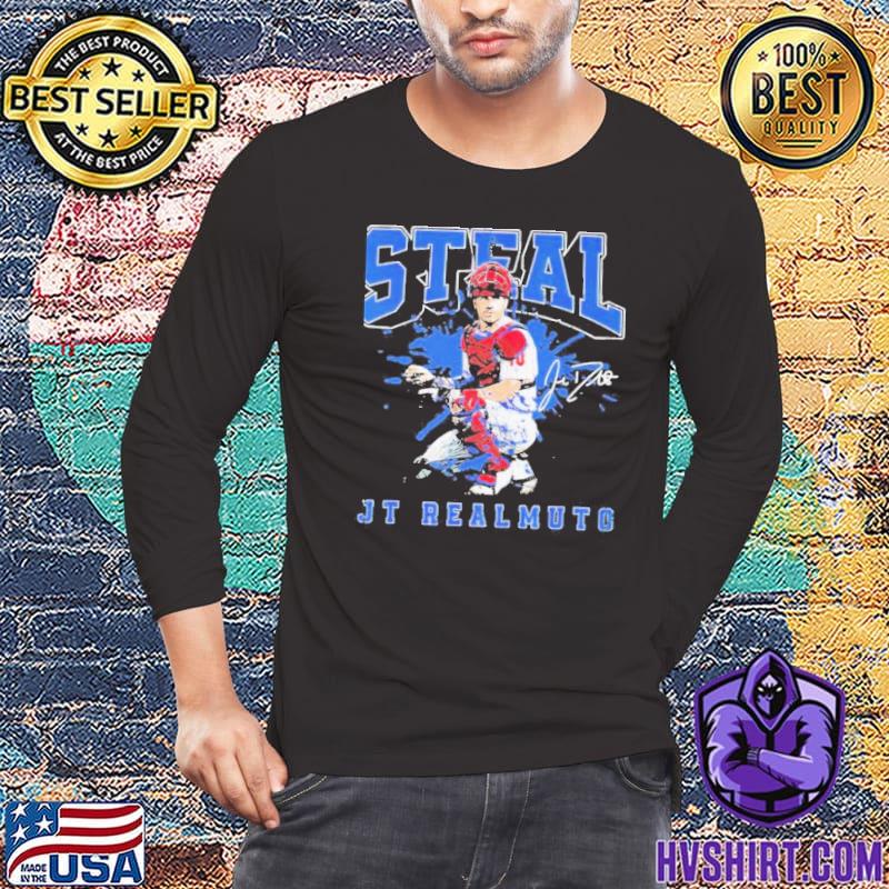 Thou shall not steal JT Realmuto signature shirt, hoodie, sweater, long  sleeve and tank top