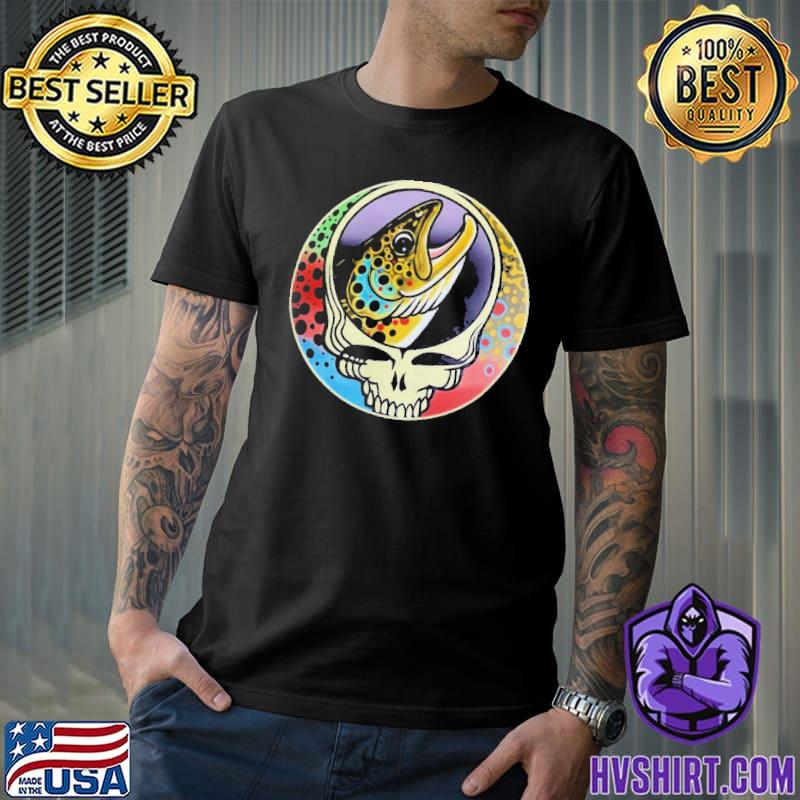 Steal Your Face Brown Trout Grateful Dead Flylords shirt