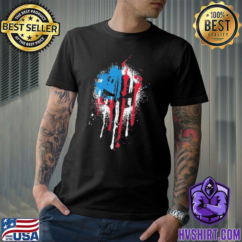 American Punisher skull flag Shirt