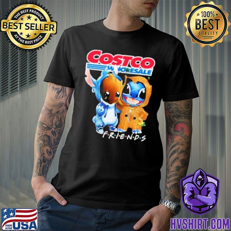 Baby groot and Stitch Costco Wholesale friends shirt
