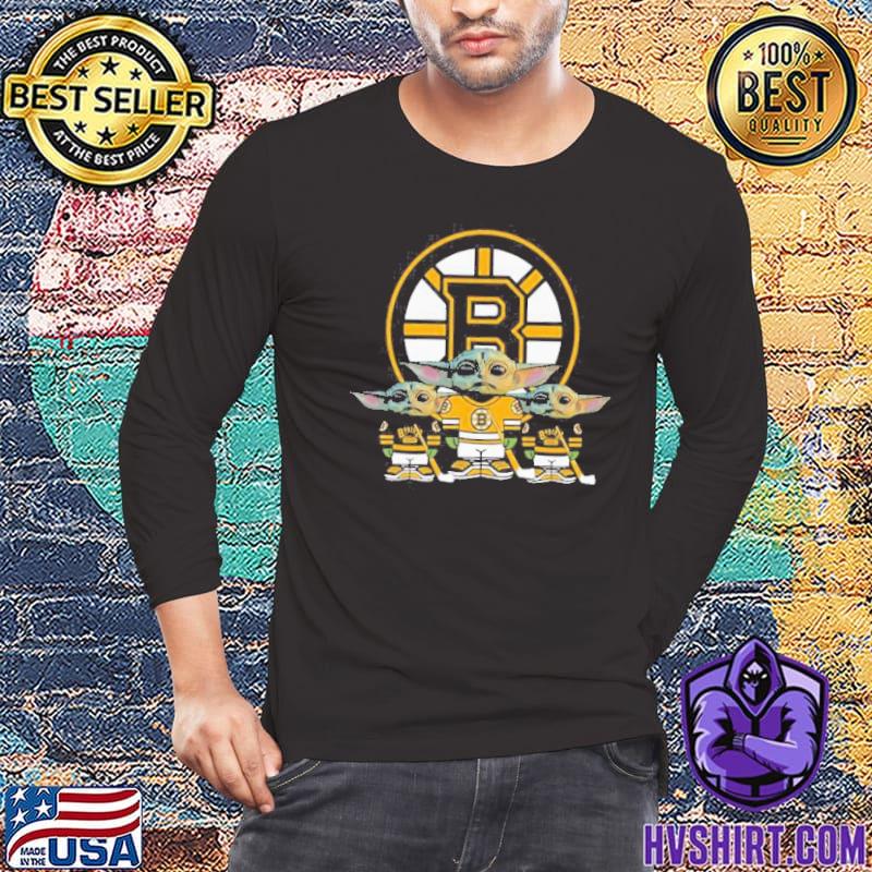 Baby Yoda Boston Bruins hockey logo 2023 shirt, hoodie, sweater, long  sleeve and tank top