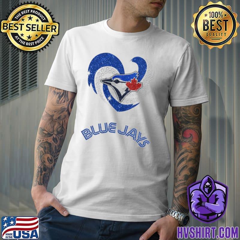 Blue Jays love heart diamond shirt, hoodie, sweater, long sleeve