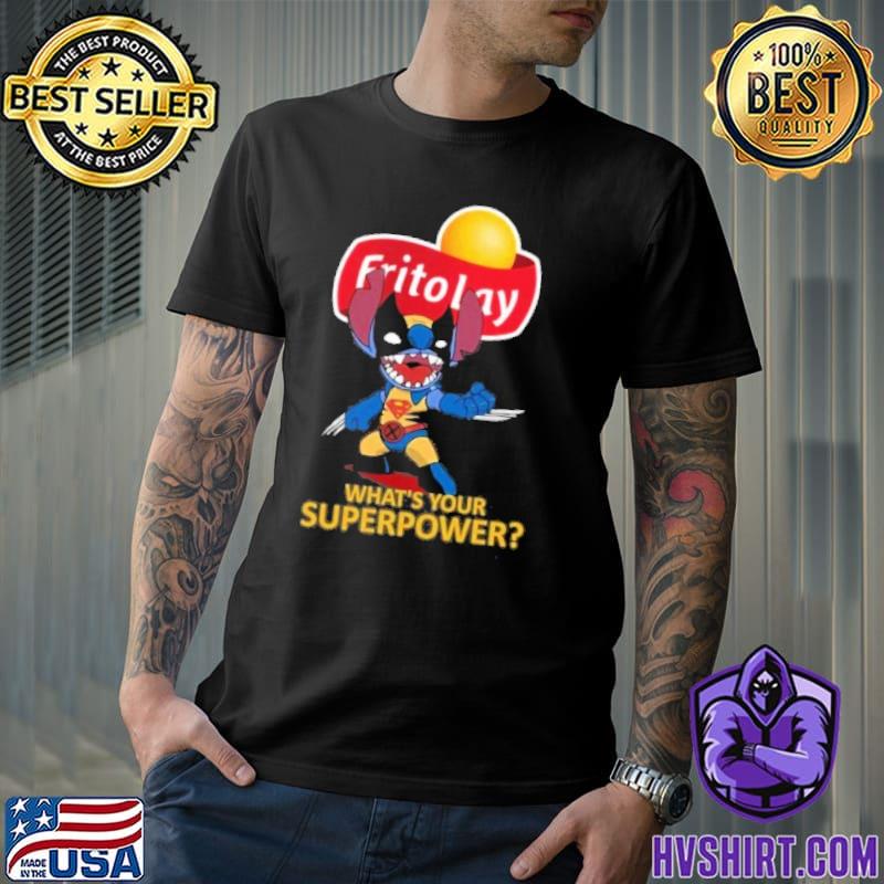 Frito Lay what's your superpower stitch shirt