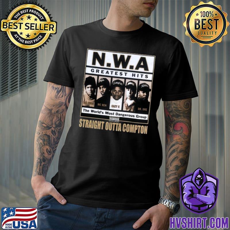 Greatest Hits World's Most Dangerous Group Straight Outta Compton Hip Hop 1928 T-Shirt