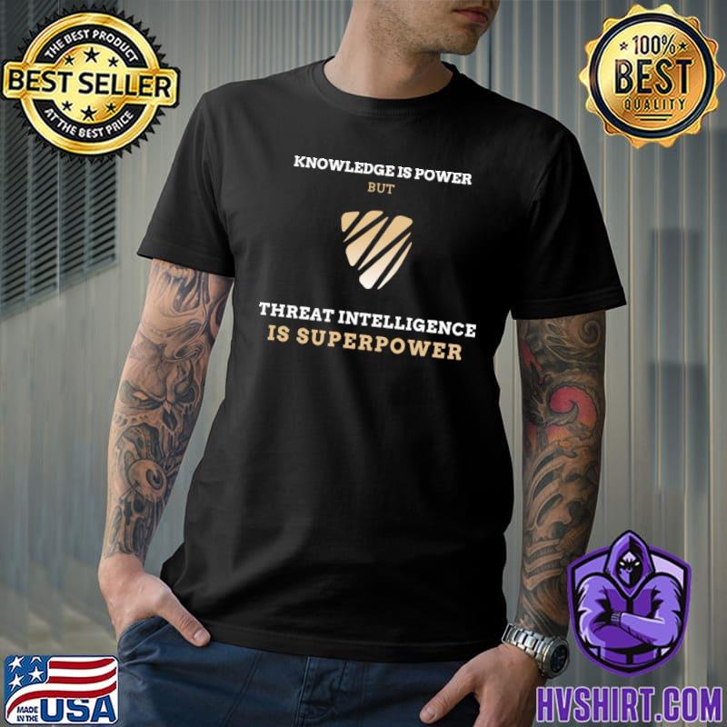 Knowledge is power but threat intelligence is superpower T-Shirt