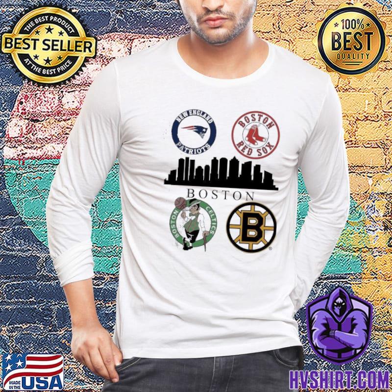 New England Patriots Boston Red Sox Boston Celtics And Boston Bruins  Massachusetts 2023 shirt, hoodie, sweater, long sleeve and tank top