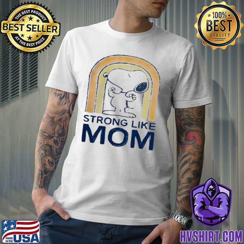 Peanut’s Mother’s Day Strong Snoopy Mom rainbow shirt