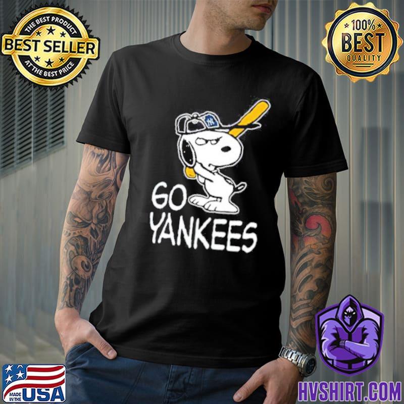 Snoopy Go New York Yankees sport shirt