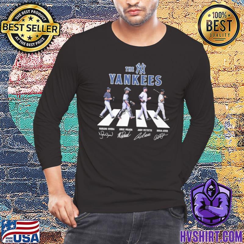 The Yankees signatures Walking Abbey Road shirt - Guineashirt Premium ™ LLC