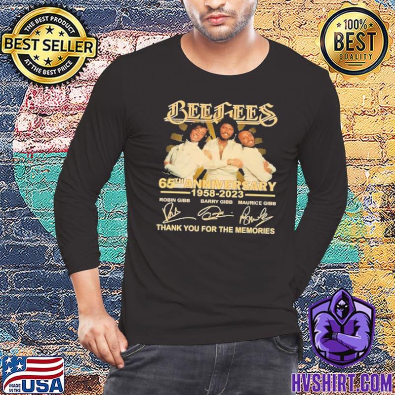 Bee Gees 65th anniversity 1958 2023 thank you for the memories signature shirt