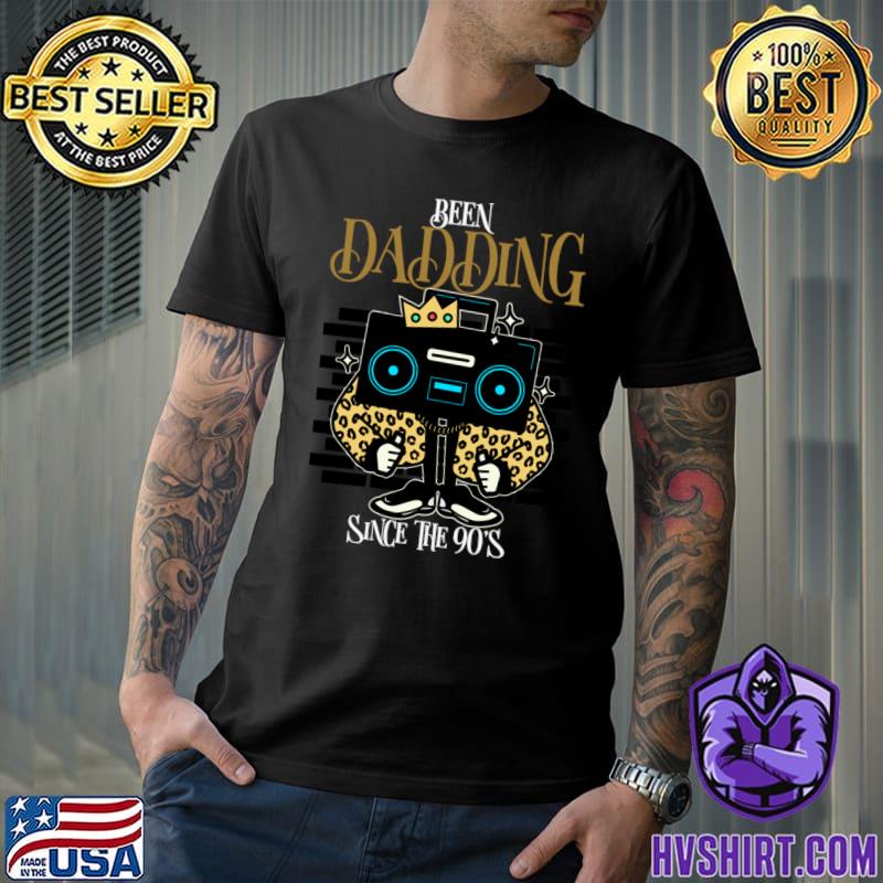 Been dadding since the 90's father's day leopard music T-Shirt