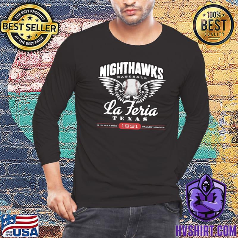 La Feria Nighthawks Taxas 1931 Baseball Wing T-Shirt