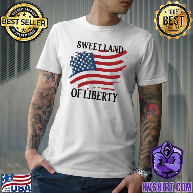 Memorial Day Sweet Land of Liberty American Flag shirt