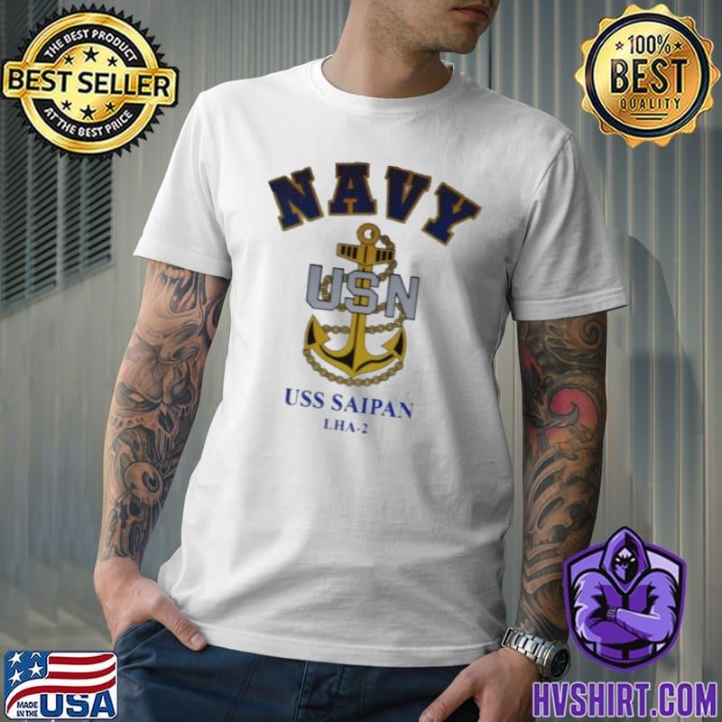 Navy USN Uss Saipan football shirt